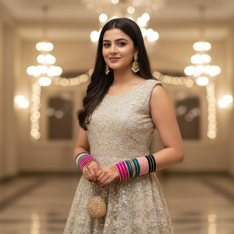 ✨ Velvet & Chilali Multi-Color Bangles – Set of 10 Vibrant Shades-Pack of 160