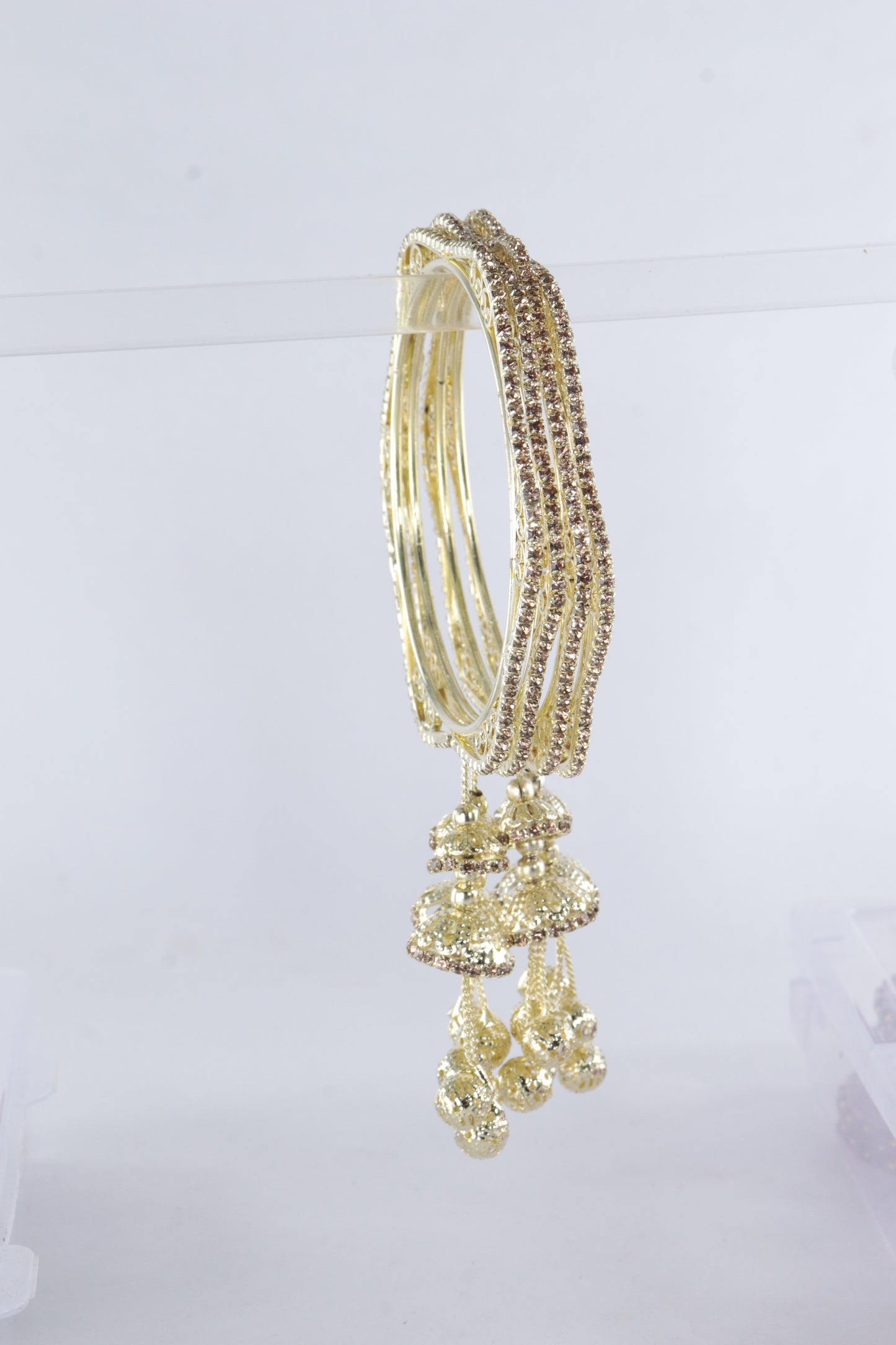 Golden Jhumka Elegance Bangles