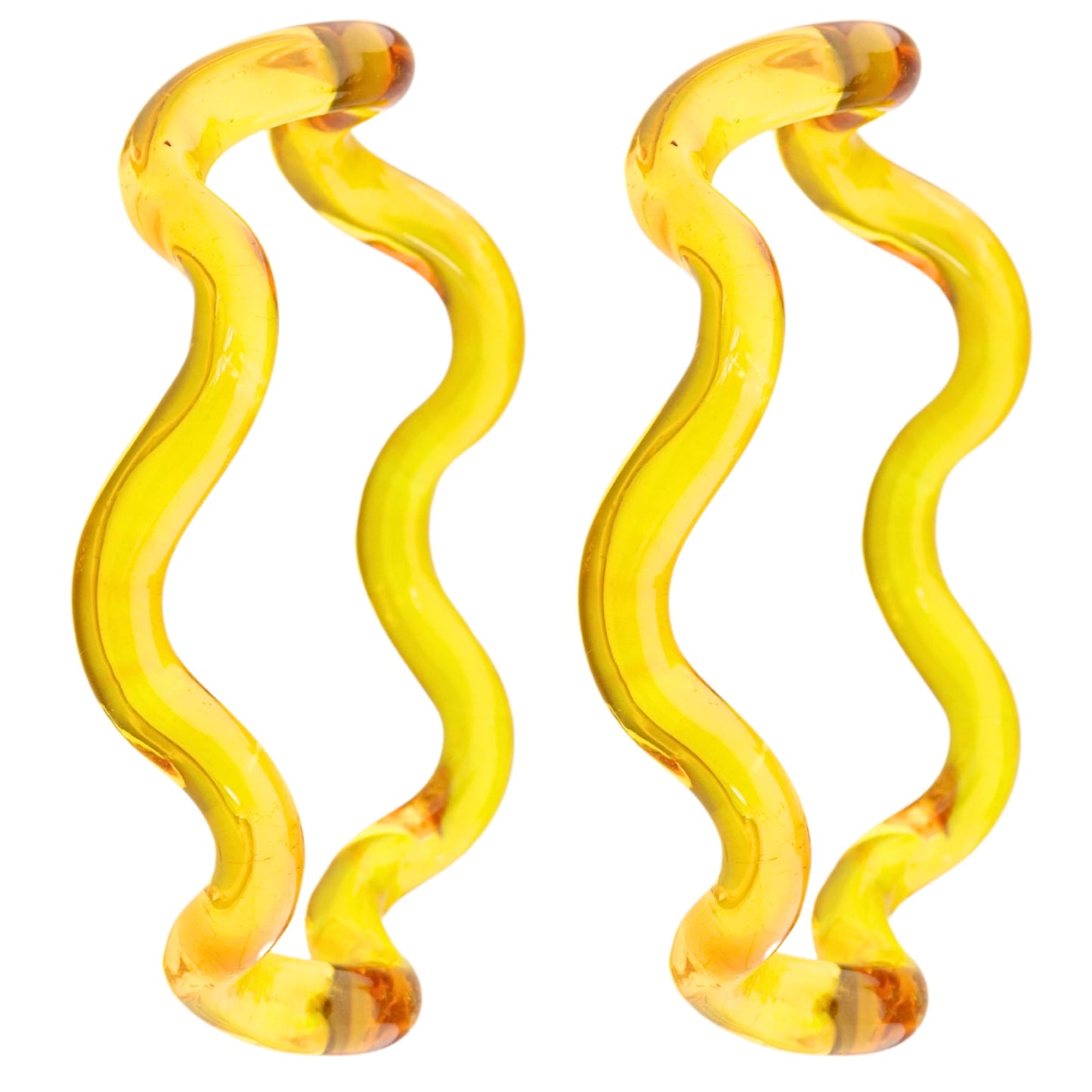 Stylish Zig Zag Crystal Glass Bangles Spiral Twisted Design Kada Set- 2