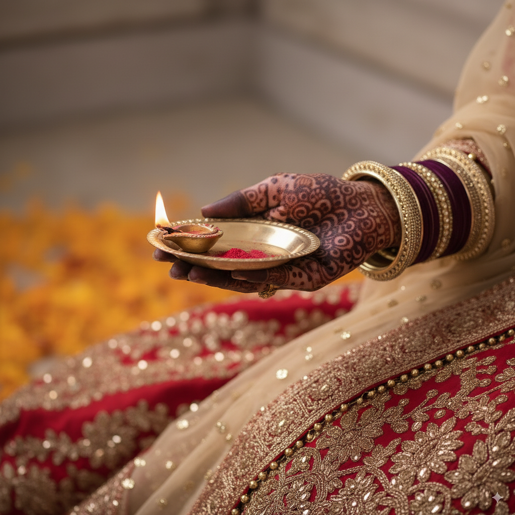 Wine color Bridal Chuda with Golden Borders – Premium Wedding Set of 2