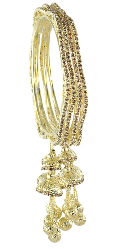 Golden Jhumka Elegance Bangles
