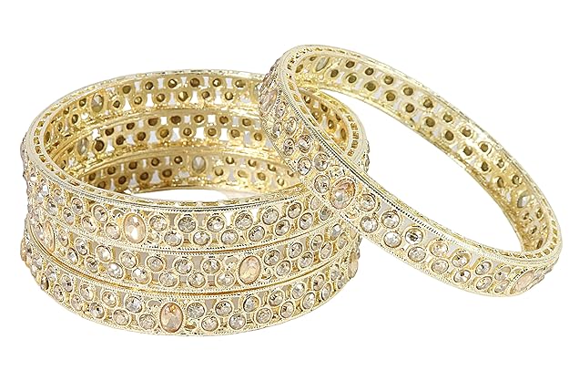 Regal Golden Stone Kada Set