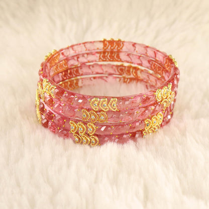 Pyazi Traditional Party Wear Banglr Set - Set of 4 Bangles