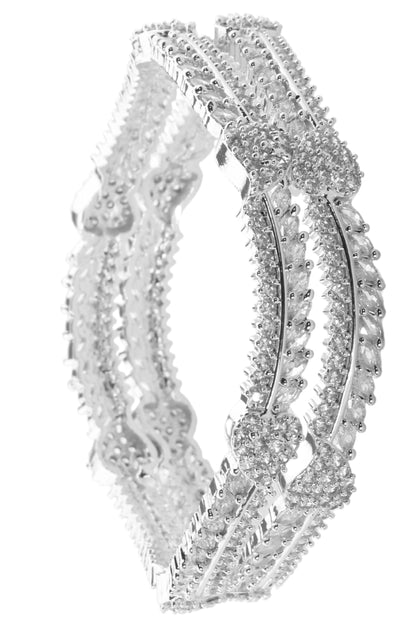 Luxury American Diamond Party wear Kada Set of 2