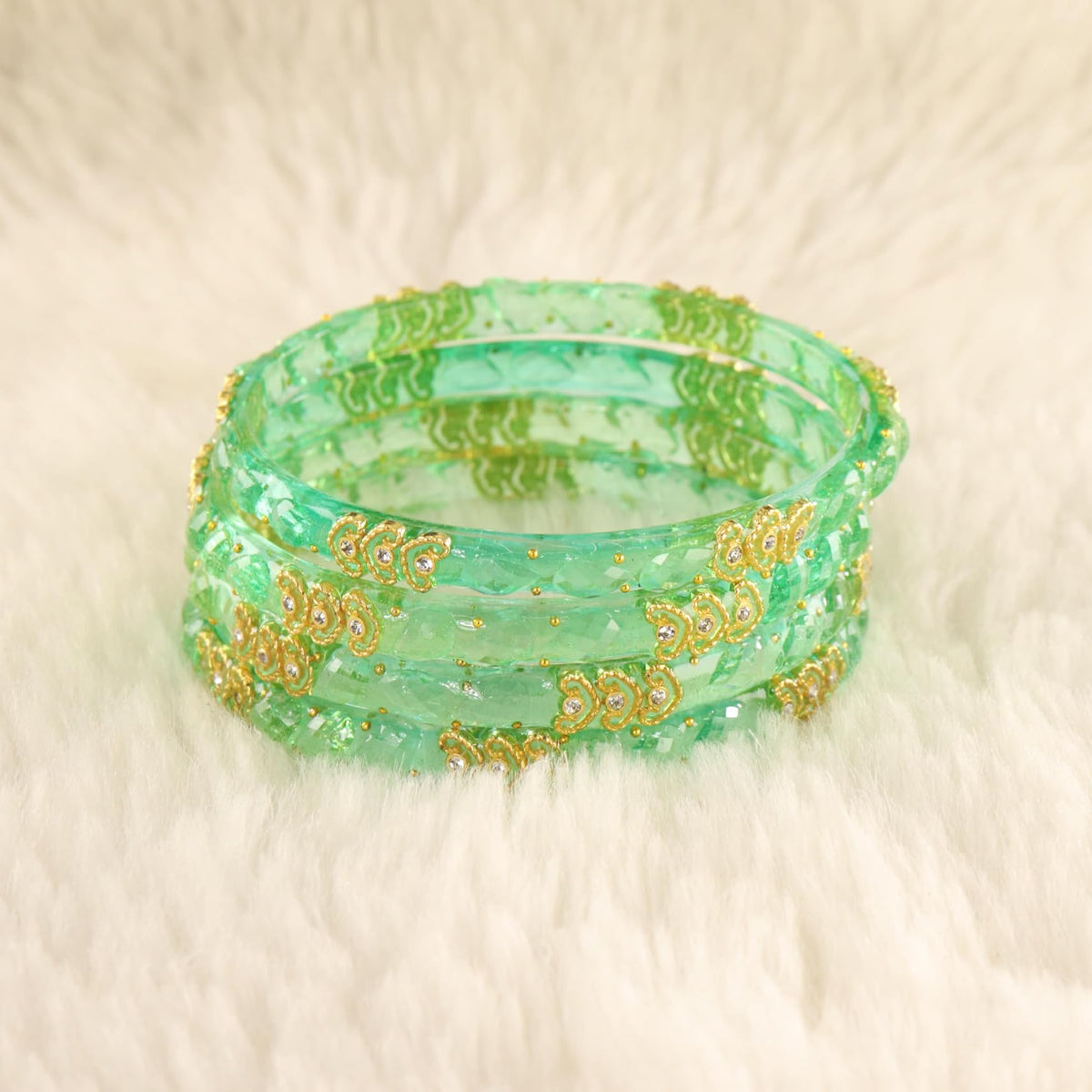 Sentro Traditional Party Wear Bangle Set - Set of 4 Bangles