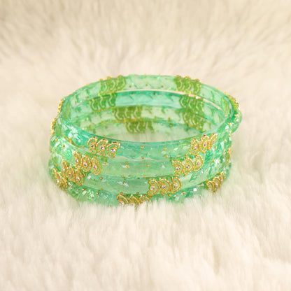Sentro Traditional Party Wear Bangle Set - Set of 4 Bangles
