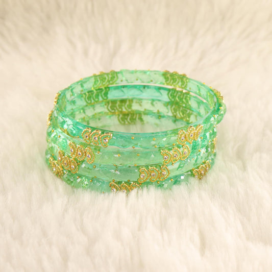 Sentro Traditional Party Wear Bangle Set - Set of 4 Bangles