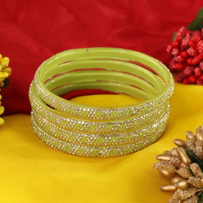 Pista Premium Stone Studded Kada Set - Set of 4