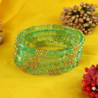 Sentro Traditional Party Wear Bangle Set - Set of 4 Bangles