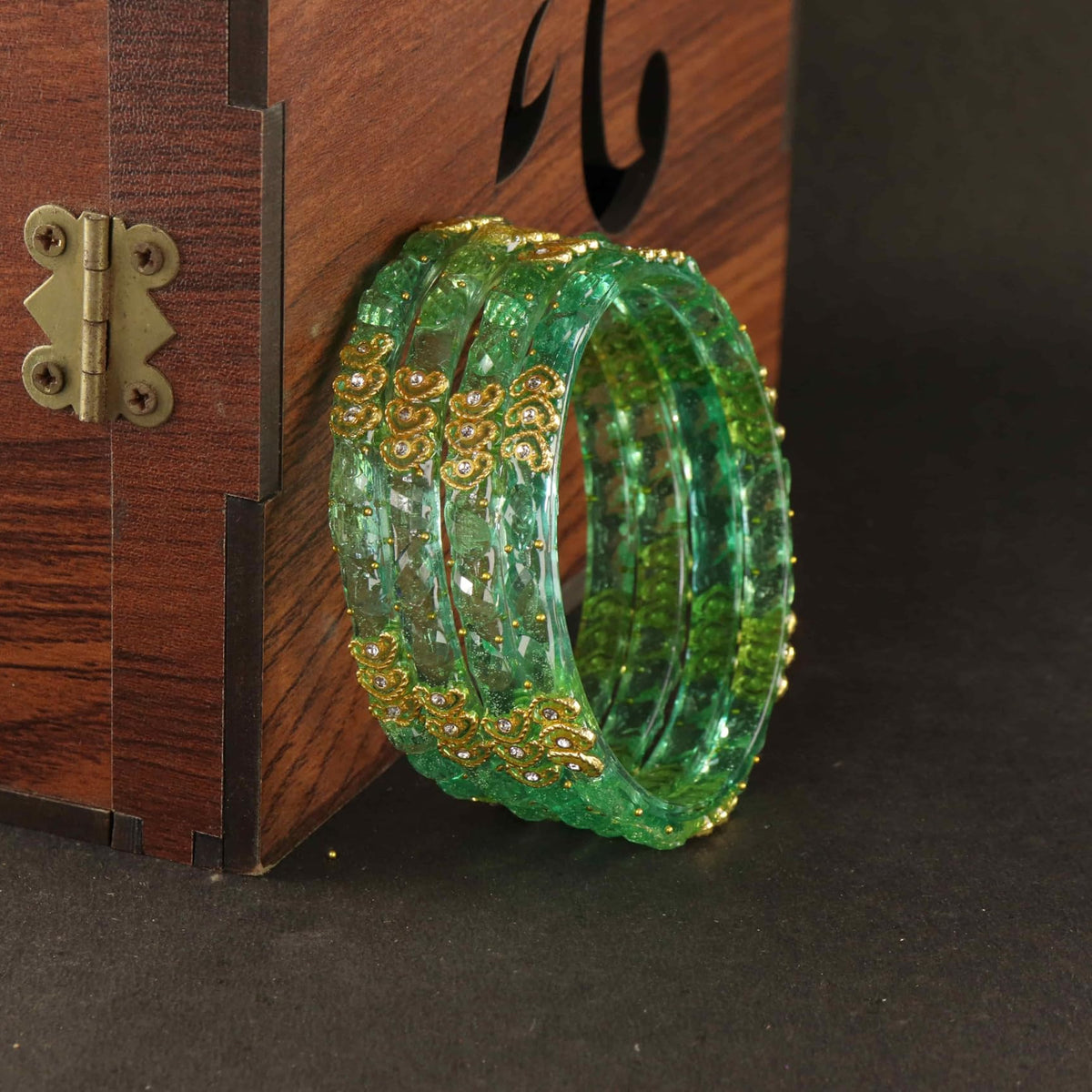 Sentro Traditional Party Wear Bangle Set - Set of 4 Bangles