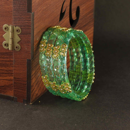 Sentro Traditional Party Wear Bangle Set - Set of 4 Bangles