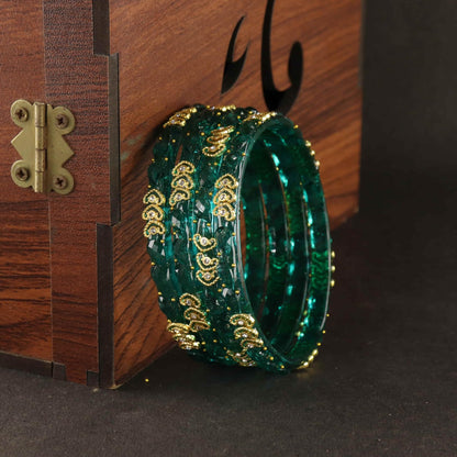 Redium Traditional Party Wear Bangle Set - Set of 4 Bangles