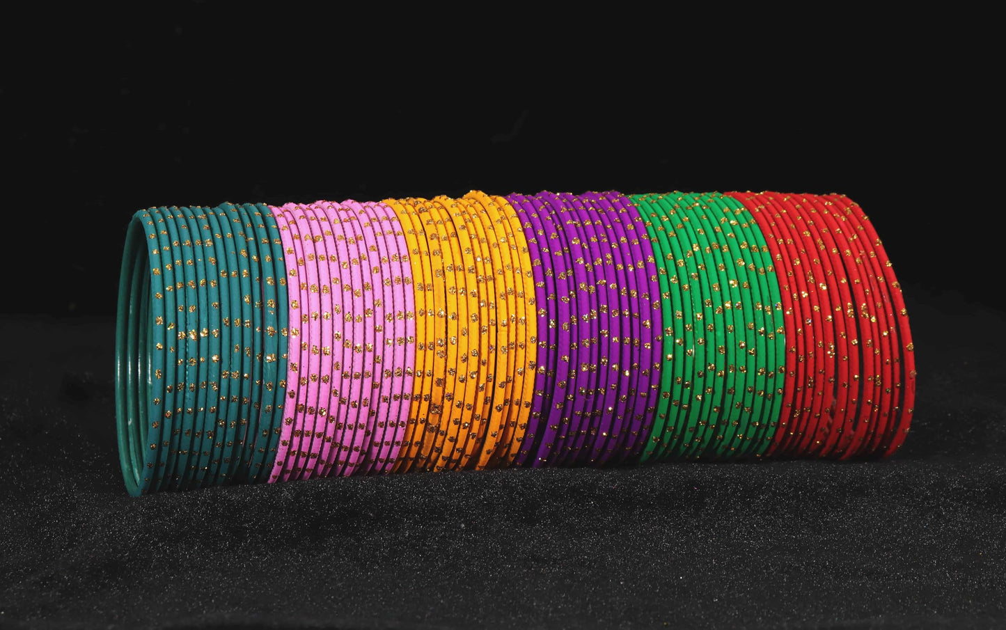 Shimmering Festival Multicolor Kada Set