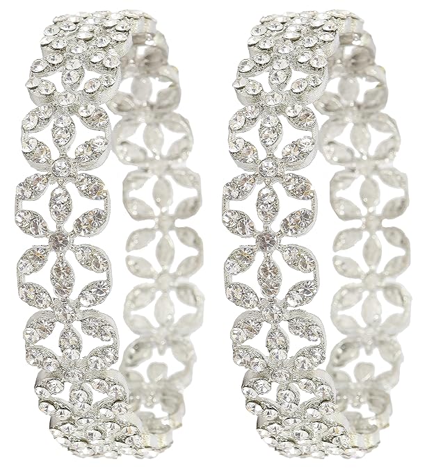 American Diamond Stone  Kangan Set-2