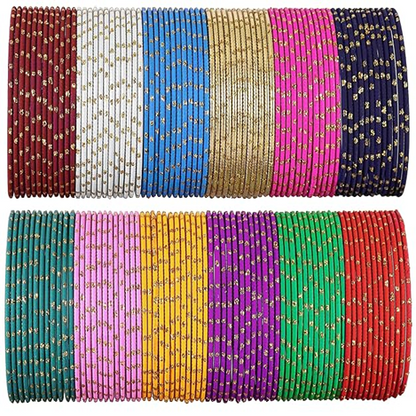 Shimmering Festival Multicolor Kada Set