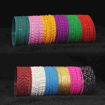 Shimmering Festival Multicolor Kada Set