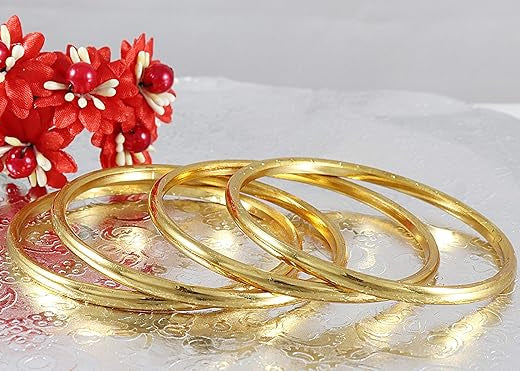 Golden Glow Bangles – A Symbol of Timeless Grace”