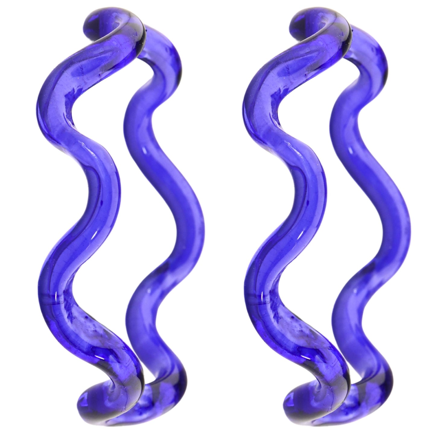 Stylish Zig Zag Crystal Glass Bangles Spiral Twisted Design Kada Set- 2