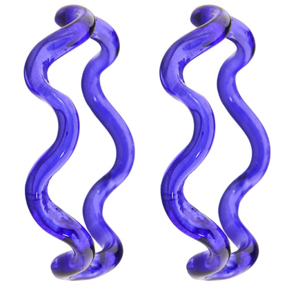 Stylish Zig Zag Crystal Glass Bangles Spiral Twisted Design Kada Set- 2