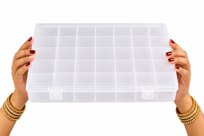 JEWELLERYBOXES-J-Square-35_Partition | Transparent Plastic Jewellery Organizer Box