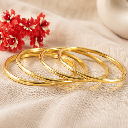 Golden Glow Bangles – A Symbol of Timeless Grace”