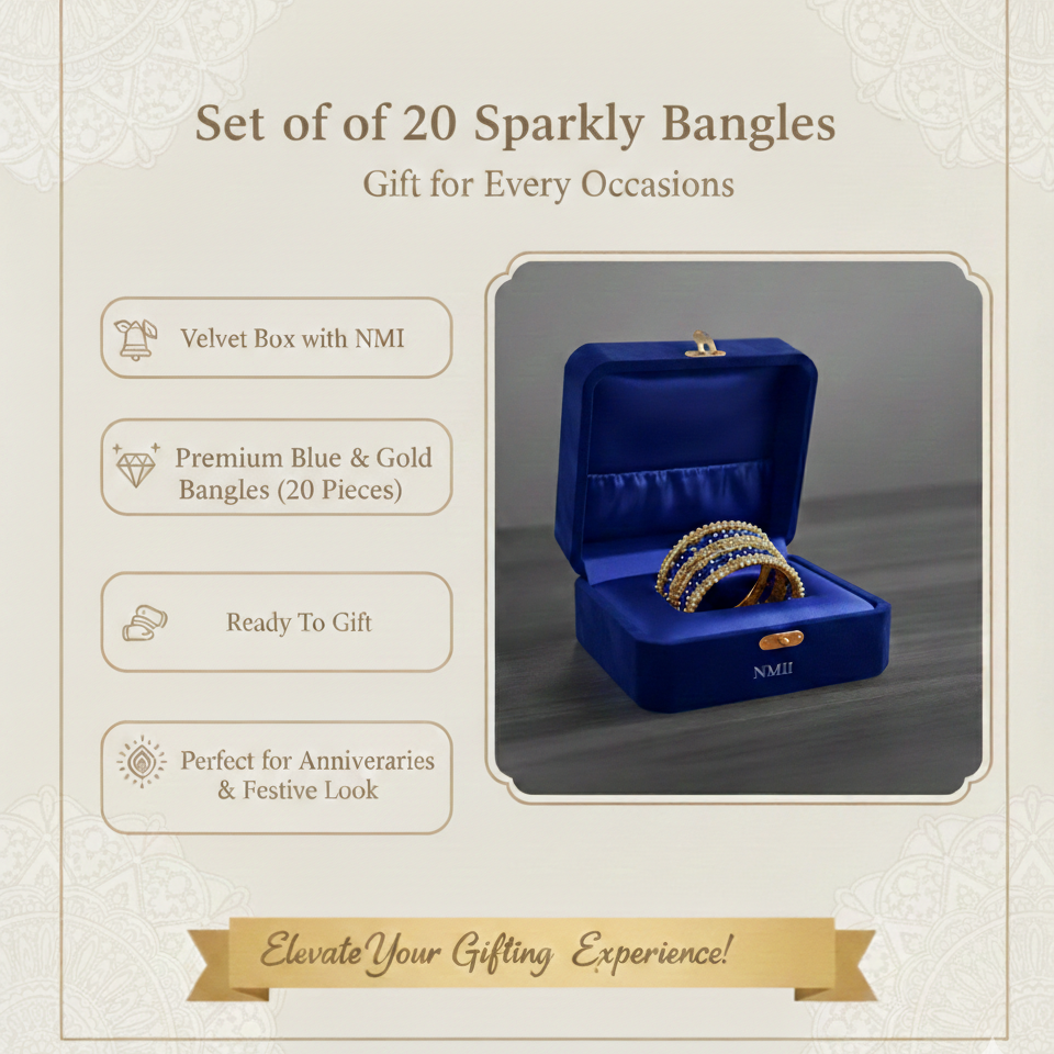 Purple Silk Thread Bangles with Zircon Stones & Ball Chain Detaili Pack of 20