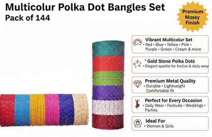 Shimmering Festival Multicolor Kada Set
