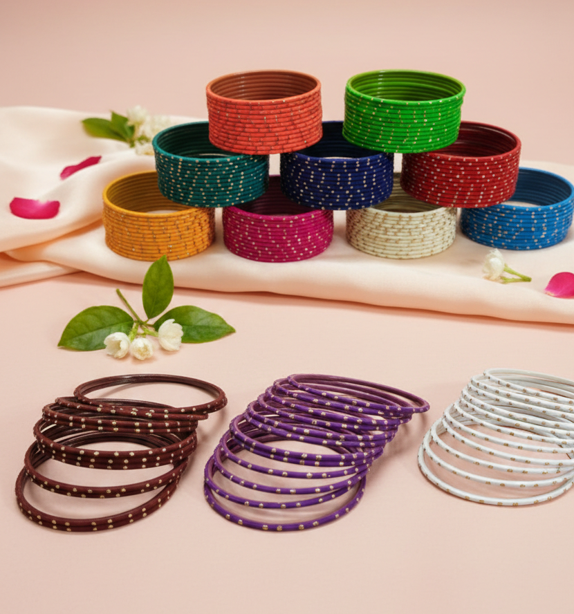 Multicolor Bangles Set – Festive Shine Pack of 144