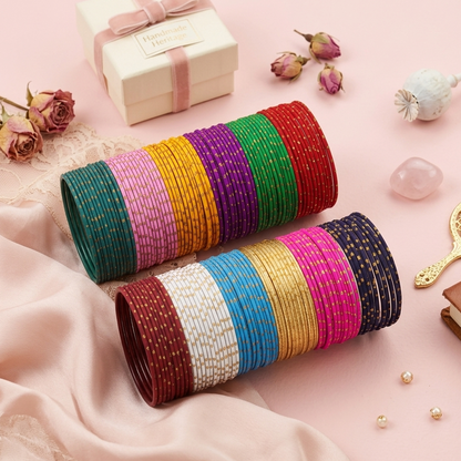 Shimmering Festival Multicolor Kada Set