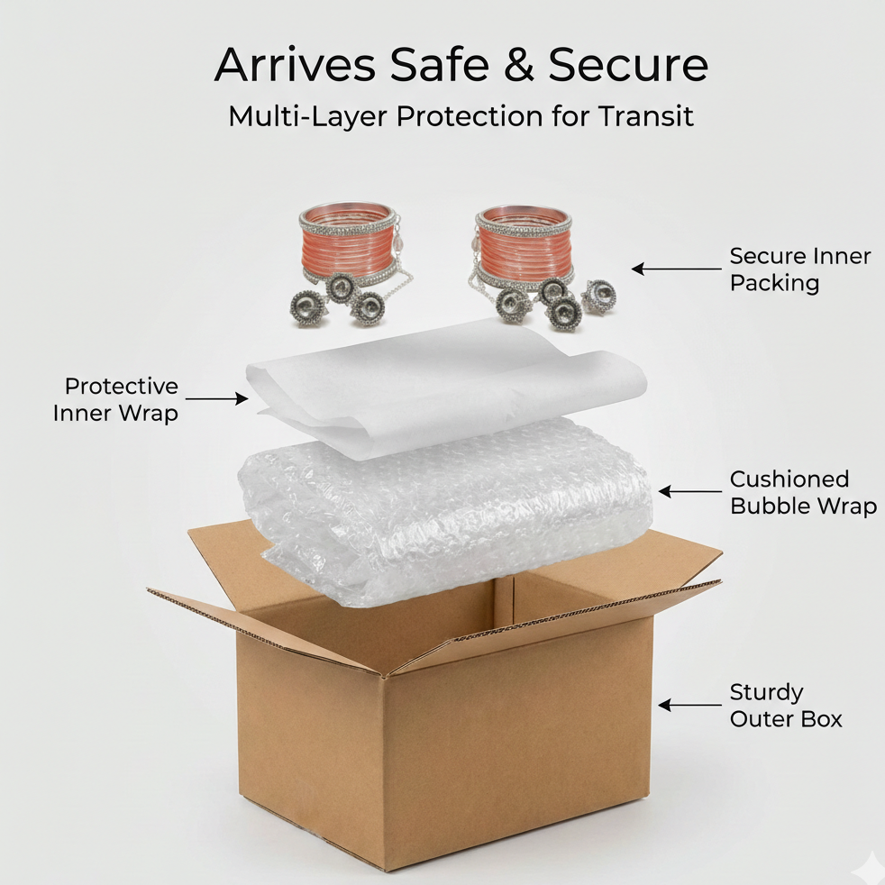 Fancy Designer Glass with Latkan Kada Set Of  20