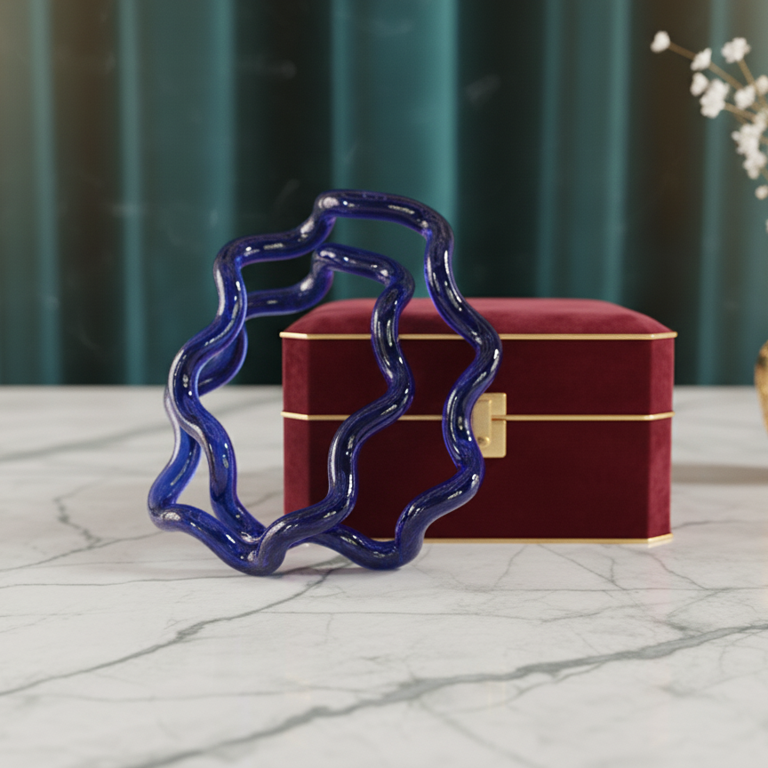 Trendy Women's Glass Kangan Kada | Perfect For Daily use, Party, Office, Casual Bangles - Set of 2