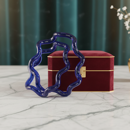 Trendy Women's Glass Kangan Kada | Perfect For Daily use, Party, Office, Casual Bangles - Set of 2