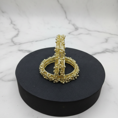 Highest selling Gold-Plated Ghungroo Jingle Bangles for Women ,VIRAL Indian Jewelry Set of 4