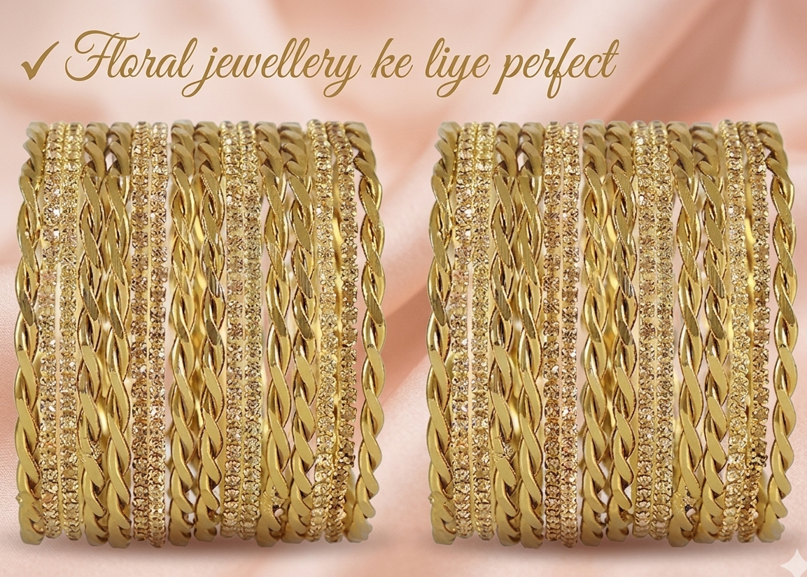Non-Precious Metal Base Metal with Zircon Gemstone and  Bangle Set 32