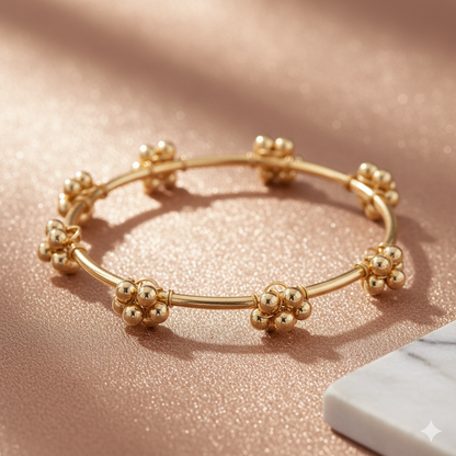 Set of 8 | Gold-Plated Ghungroo Jingle Bangles for Women | VIRAL Indian Jewelry