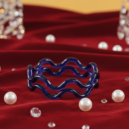 Trendy Women's Glass Kangan Kada | Perfect For Daily use, Party, Office, Casual Bangles - Set of 2