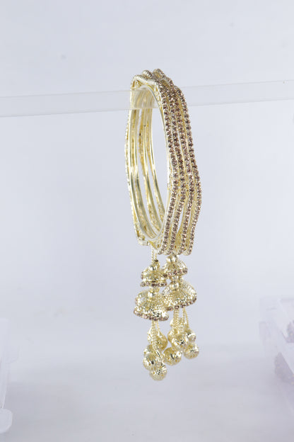 Golden Jhumka Elegance Bangles