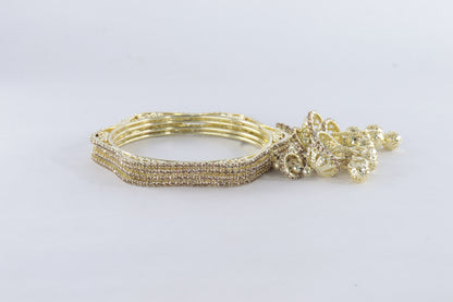 Golden Jhumka Elegance Bangles