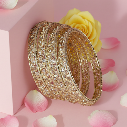 Regal Golden Stone Kada Set