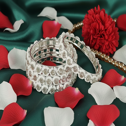 Royal Pearl Stone Gold Kada