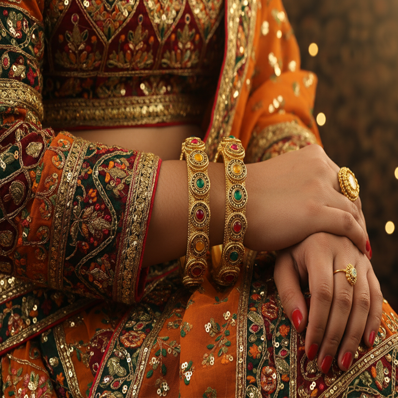 “Golden Rajwadi Grandeur”