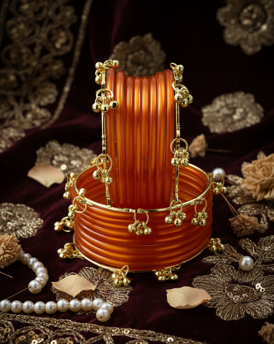 Trendy Ghungroo Glass Bangles for Women & Girls – Fancy Kashmiri-Set Of 20