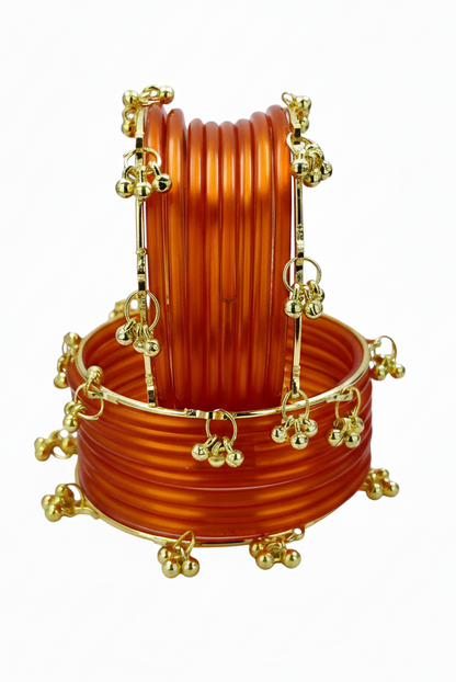 Trendy Ghungroo Glass Bangles for Women & Girls – Fancy Kashmiri-Set Of 20