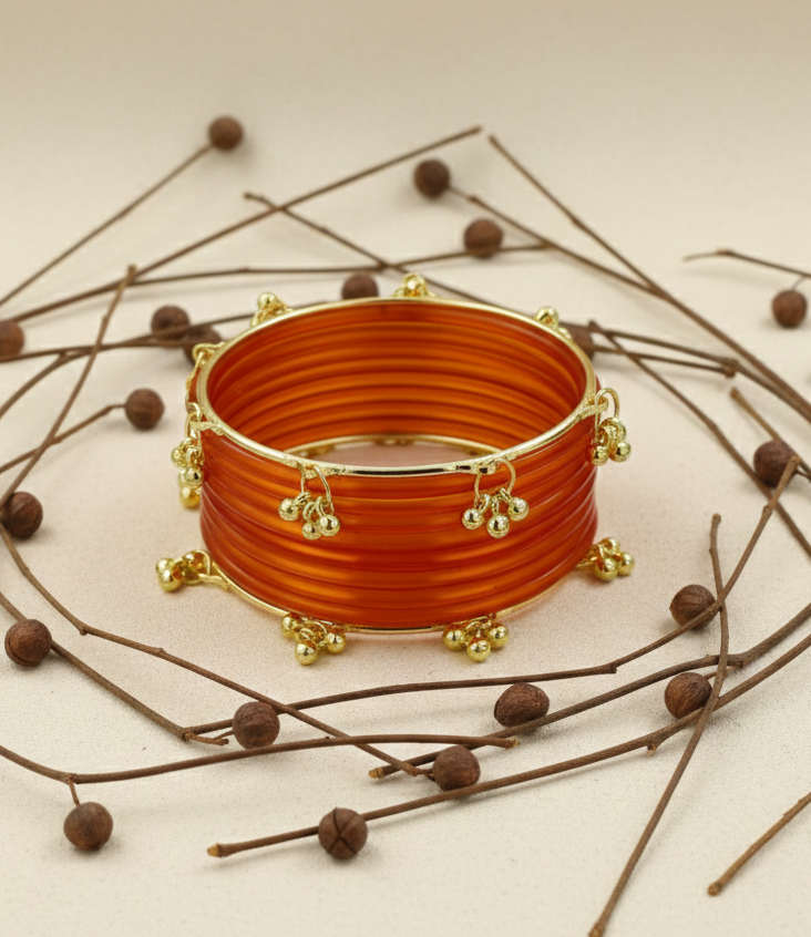 Trendy Ghungroo Glass Bangles for Women & Girls – Fancy Kashmiri-Set Of 20