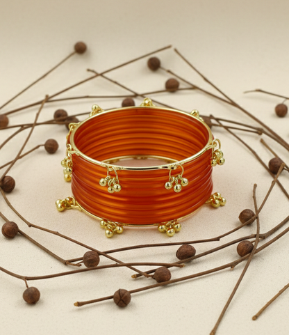 Trendy Ghungroo Glass Bangles for Women & Girls – Fancy Kashmiri-Set Of 20