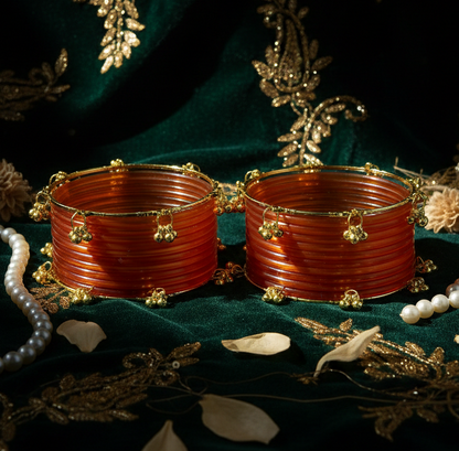 Trendy Ghungroo Glass Bangles for Women & Girls – Fancy Kashmiri-Set Of 20
