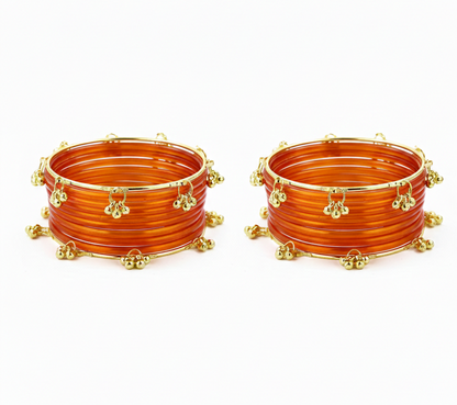 Trendy Ghungroo Glass Bangles for Women & Girls – Fancy Kashmiri-Set Of 20