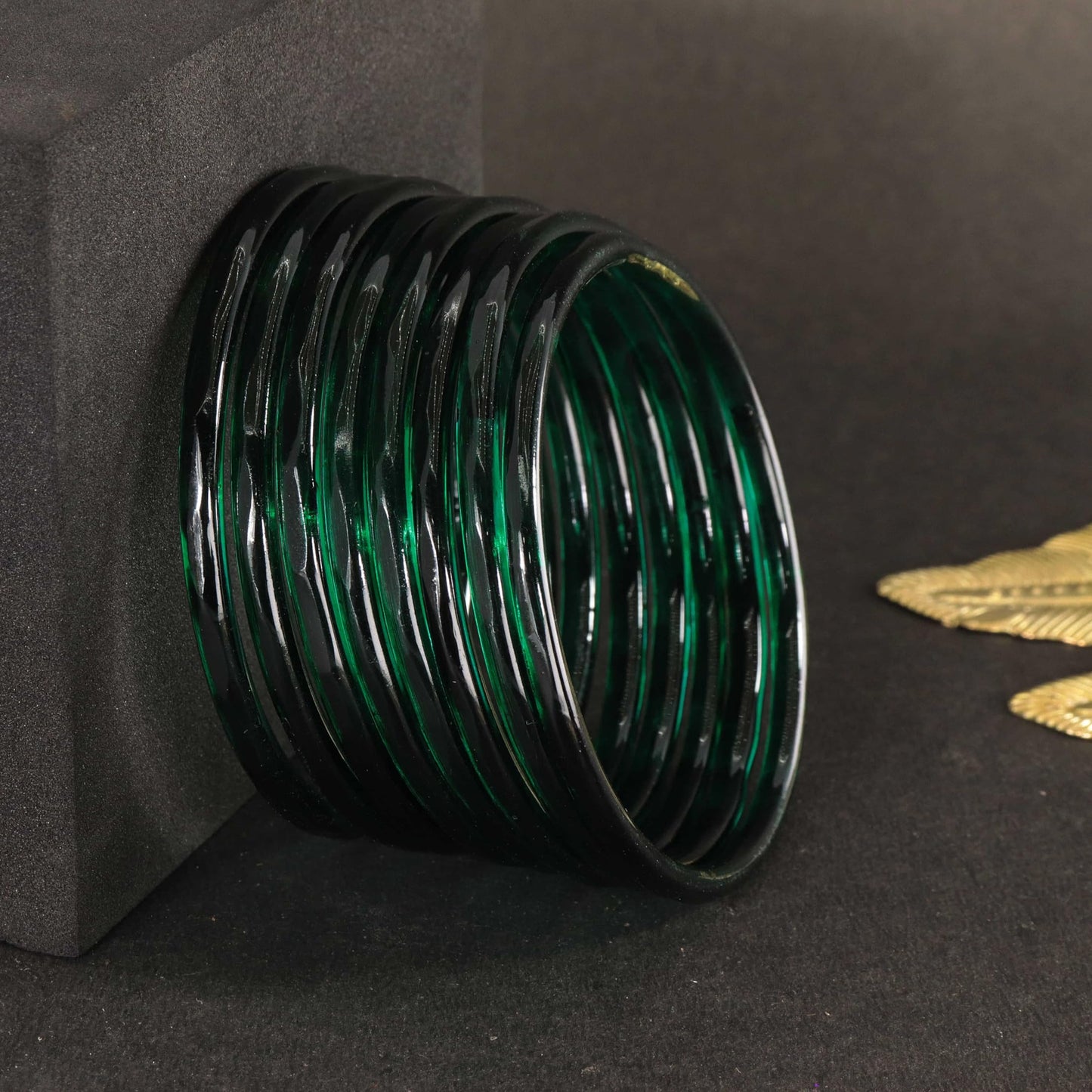 Jelly Bangle Glossy Glass Ruby Radium Bangles Set (Pack of 8) – Ethnic Jewellery