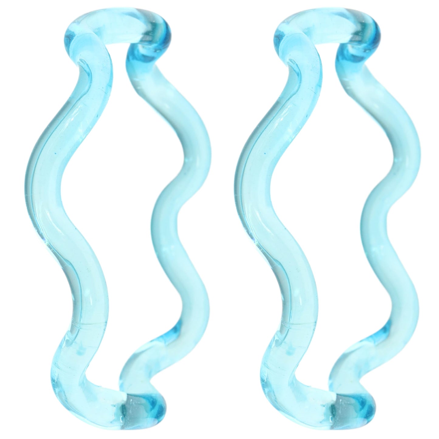 Stylish Zig Zag Crystal Glass Bangles Spiral Twisted Design Kada Set- 2