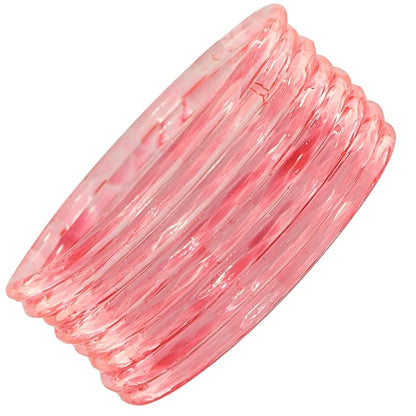 Jelly bangle Glossy Glass Watermelon Bangles Set (Pack of 8) –  Ethnic Jewellery